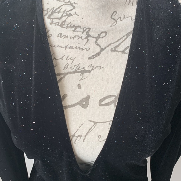 Zara Sparkly Velvet Bodysuit - Picture 8 of 13